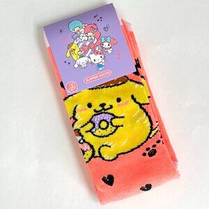 NWT Hello Kitty Pompompurin Womens Grippy Slipper Socks Shoe Size 6-12